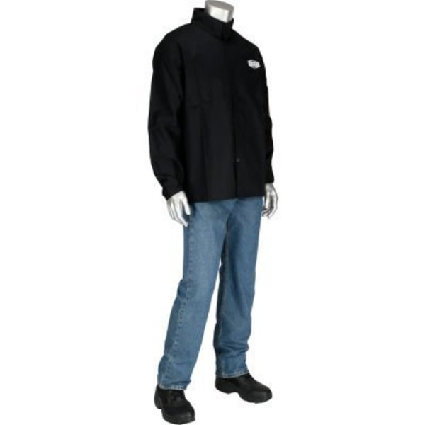 Pip Ironcat 9oz 30in Sateen Cotton Jacket, Black, M 7050B/M